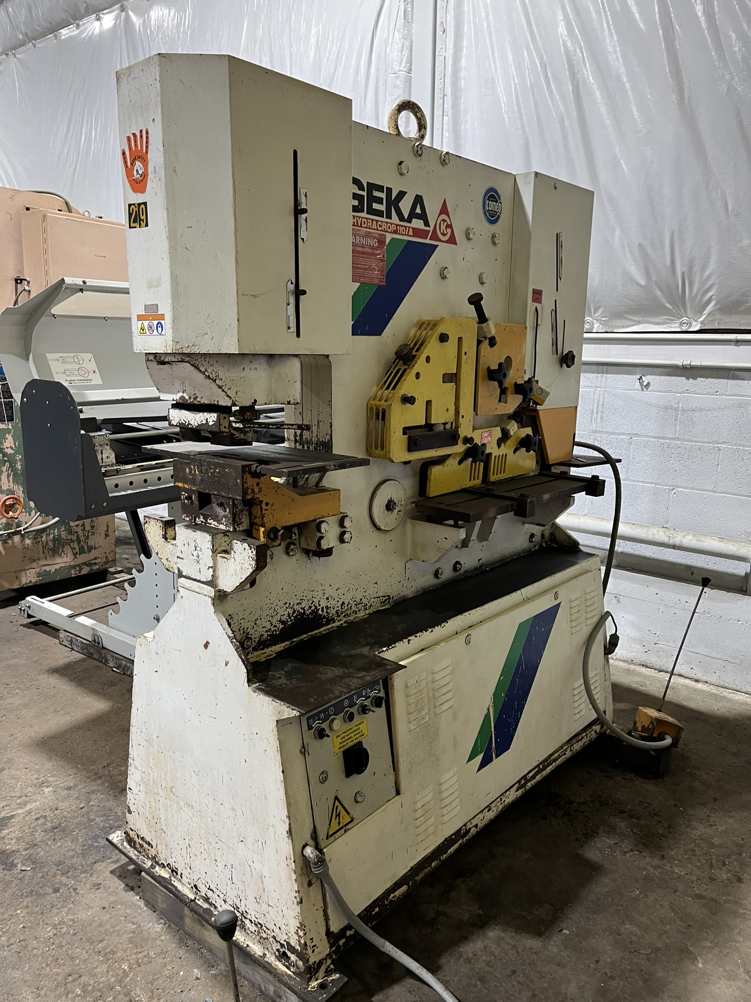 120 Ton Geka Hydracrop 110 A Hydraulic Ironworker